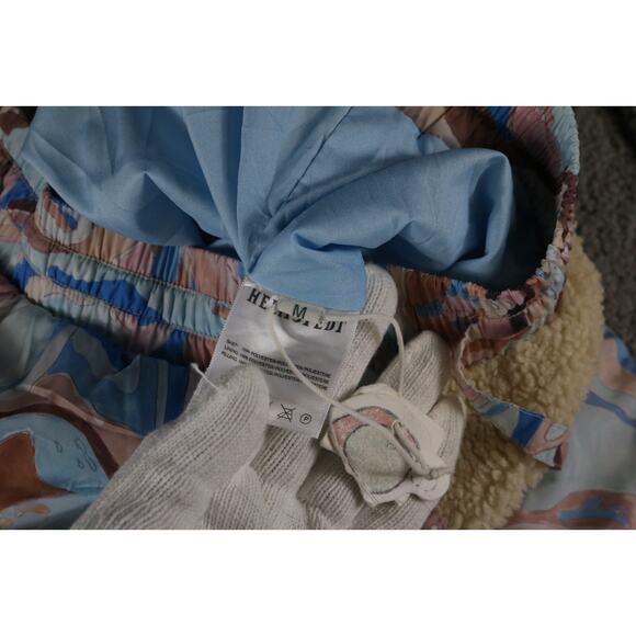 New HELMSTEDT Pants Medium Multicolor Paisley Print Off-White Suave Lounge Teddy - Picture 5 of 7